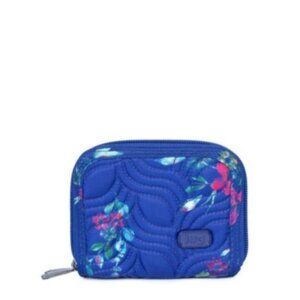 Lug Splits Compact RFID Wallet - Unisex, Bouquet Blue, Secure Protection